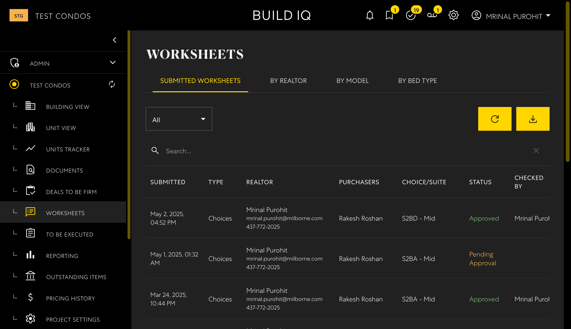 Worksheets